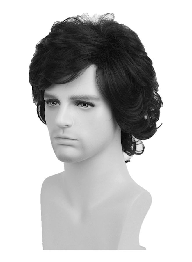 NIBEMINENT Short Hair Wig Black - Image 1