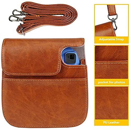 FotoCart Camera Compact Bag for Instax Mini 11 Instant Camera and also use with Mini 8, Mini 9 & Mini 10 Instax Camera (Brown) - Image 3