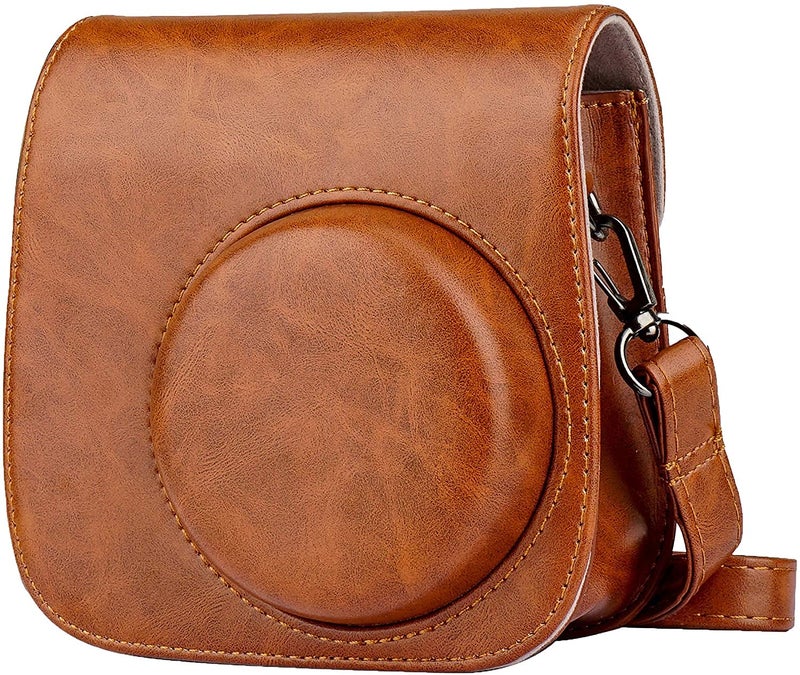 FotoCart Camera Compact Bag for Instax Mini 11 Instant Camera and also use with Mini 8, Mini 9 & Mini 10 Instax Camera (Brown) - Image 1