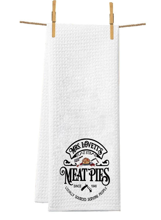 PXTIDY Mrs. Lovett's Meat Pies Kitchen Towel Horror Movie Theater Dish Towel Musical Lover Gift - Image 1
