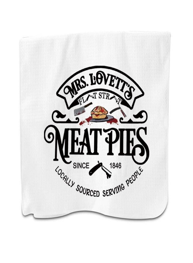 PXTIDY Mrs. Lovett's Meat Pies Kitchen Towel Horror Movie Theater Dish Towel Musical Lover Gift - Image 2