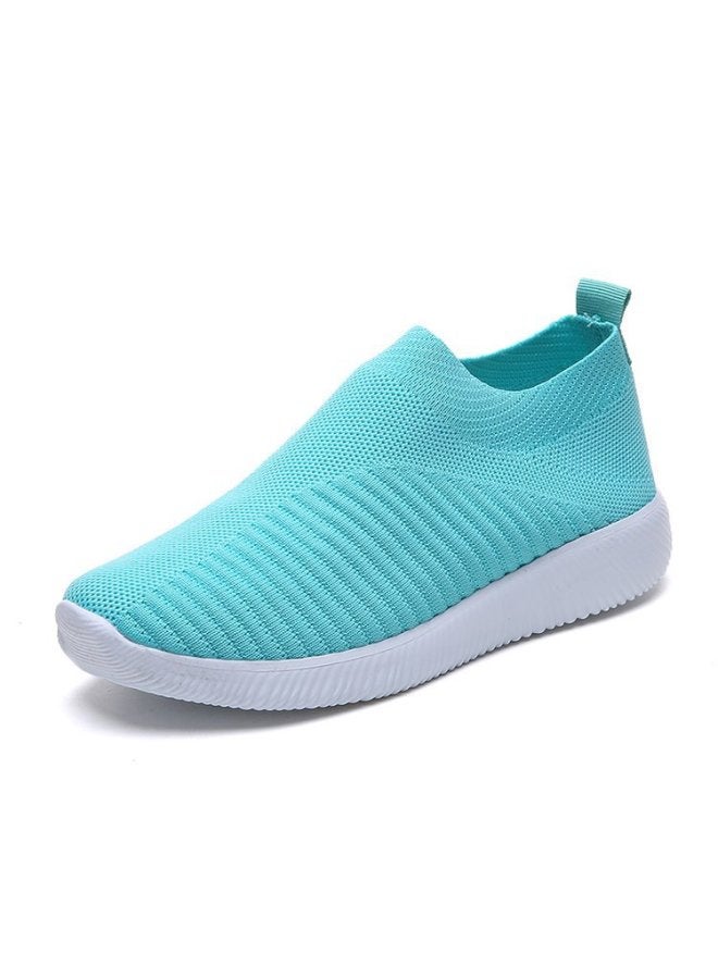 Summer New Flying Woven Shallow Mouth Low Top Lightweight Breathable Pedal Round Head Large Size Casual