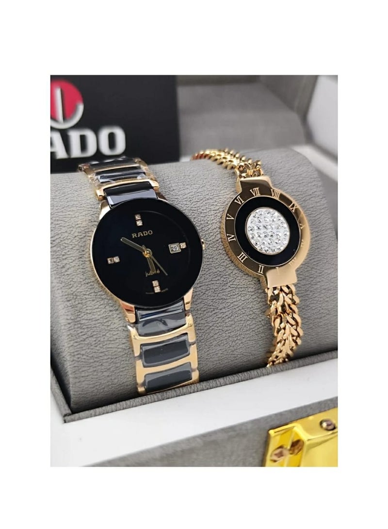 Luxury women's Rad watch with stainless steel bracelet