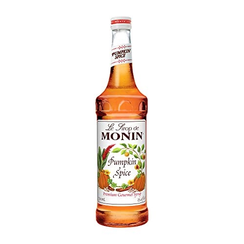Monin - Pumpkin Spice Syrup, Hints of Nutmeg and Cinnamon, Natural Flavors, Great for Lattes, Mochas, Steamers, Teas, Ciders and Dessert Cocktails, Non-GMO, Gluten-Free (750 ml) - Image 1