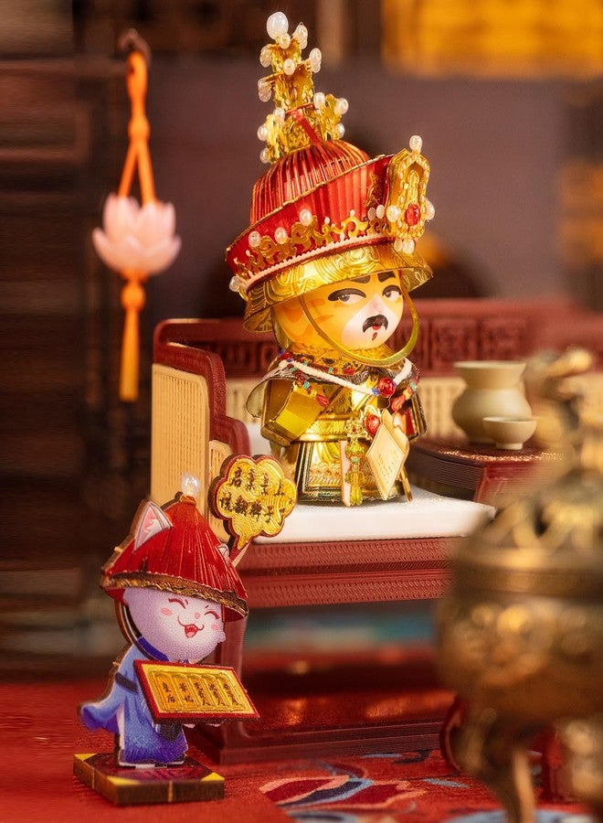 MU 3D Metal Puzzles for Adult BuildingTV Series Empresses in The Palace Emperor Kitty, The Legend of Zhen Huan Cat Themed Metal Models Kits Miniature Build, Assembling DIY Sets Home Desk Office Decor - Image 2