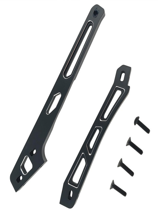Ruivexi Heavy Duty RC Aluminum Chassis Brace Upgrade Kit for ARRMA 1/8 Kraton 6S BLX V6 - Front & Rear Alloy Reinforced Rods, CNC Machined RC Car Replacement Parts (Black) - Image 2