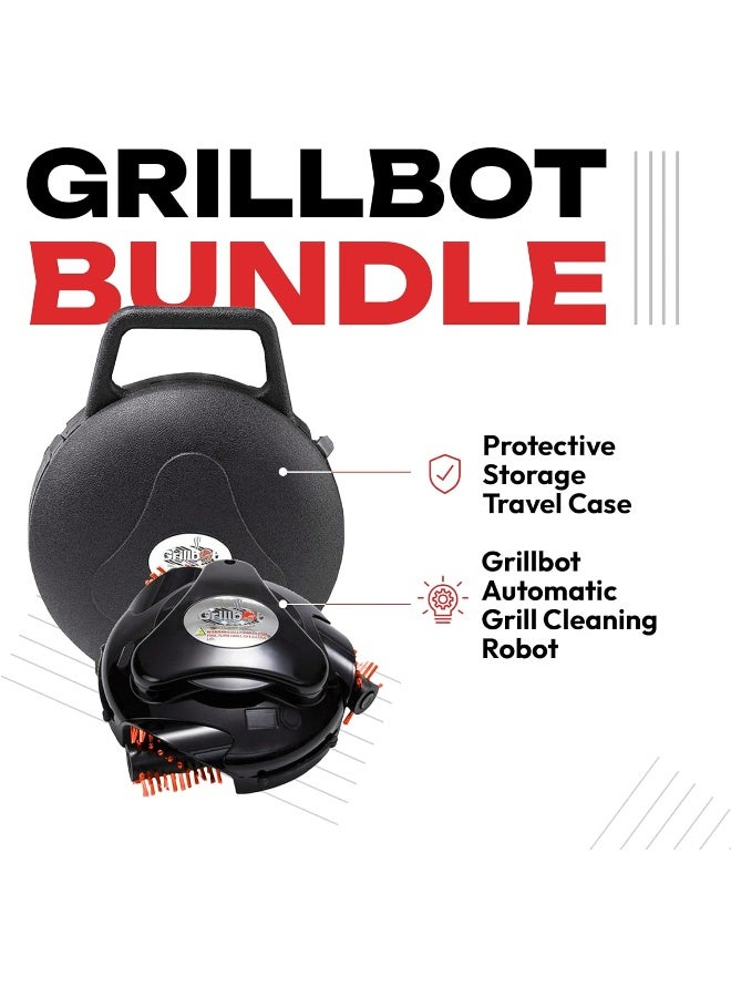 Automatic Grill Cleaning Robot With Carrying Case -Barbeque Grill Cleaner - Grill Brush - Grill Scraper -Barbeque Accessories  - Image 1