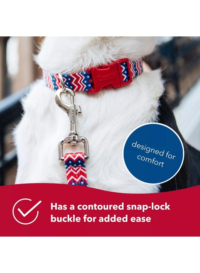 Coastal Coastal Pet Styles Adjustable Dog Collar - Stylish Patterned Fabrics - Snap-Lock Buckle - Adjustable Dog Collar - for Small, Medium or Large Dogs - Special Brown Paw - 1" x 18"-26" - Image 4