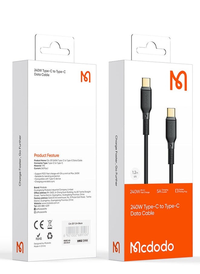 Mcdodo - CA-331 Type-C to Type-C Mobile Cable | Super Fast Charge 240W PD - Image 1