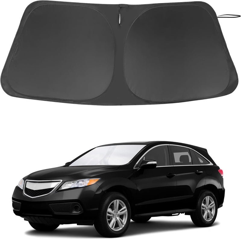 LHFLIVE Windshield Sun Shade Custom Fit for 2013-2018 Acura RDX Accessories Foldable Window Sunshade Sun Blocker Protect Car from Sun Rays & Heat Damage Keeps Car Cooler - Image 1