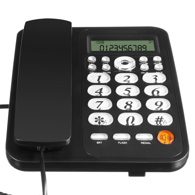 Classic Corded Telephone with Caller ID Call Rejection and Call Forwarding for Home Office - Image 2