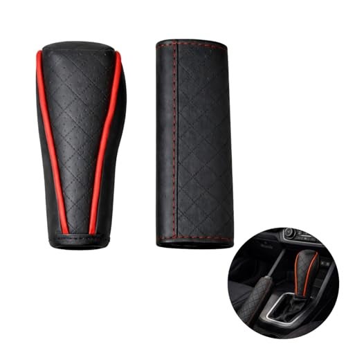 YOURKARTS.COM Yourkarts Car Gear Knob Cover & Handbrake Cover Set – Premium Material, Stylish Gear Handle & Brake Non Slip Waterproof Gear Shift Protector Universal Fit for car | Car Interior Accessory - Image 4