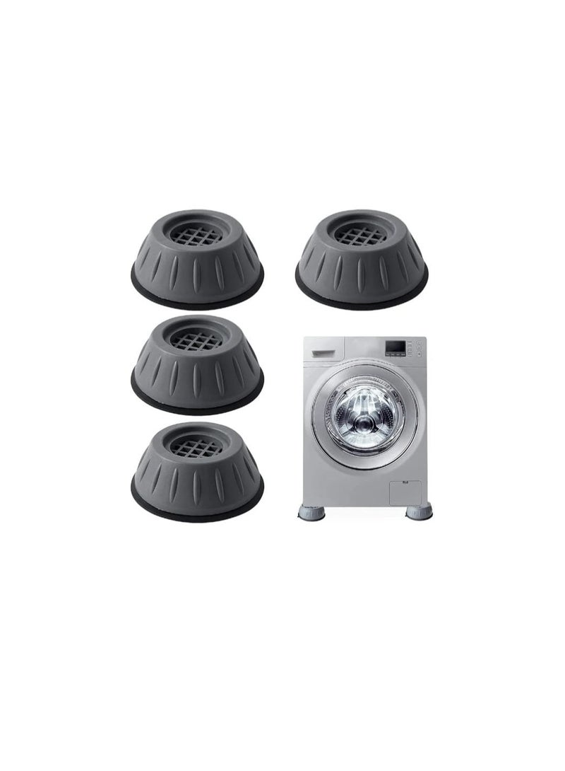 Rubber feet for fixing to the washing machine base, shock-absorbing, adjustable, vibration-resistant and anti-moving feet for washing machine and dryer - 4 pieces - Image 1