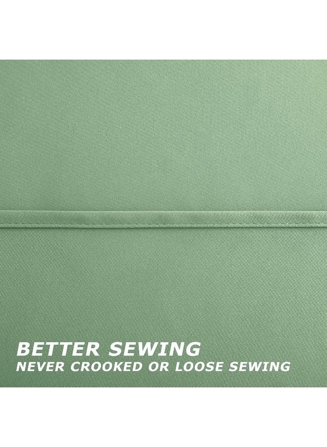KOUFALL Sage Green Blackout Curtains for Living Room 60x84 Inches Long - Image 5