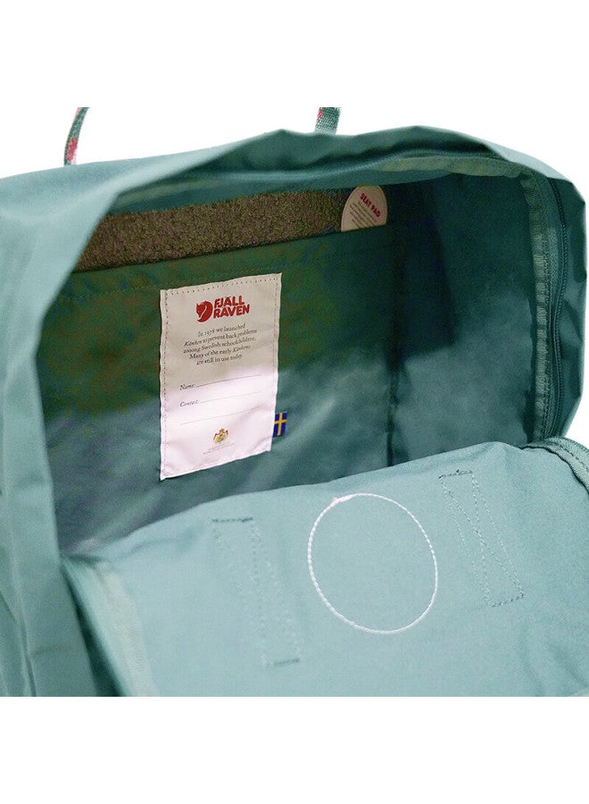 Fjallraven Backpack, Large Capacity, School Bag, 23510-664 Frost Green/colorful Pattern, Qixi - Image 3