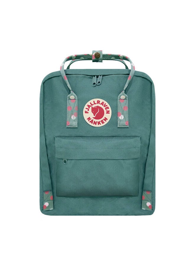 Fjallraven Backpack, Large Capacity, School Bag, 23510-664 Frost Green/colorful Pattern, Qixi - Image 1