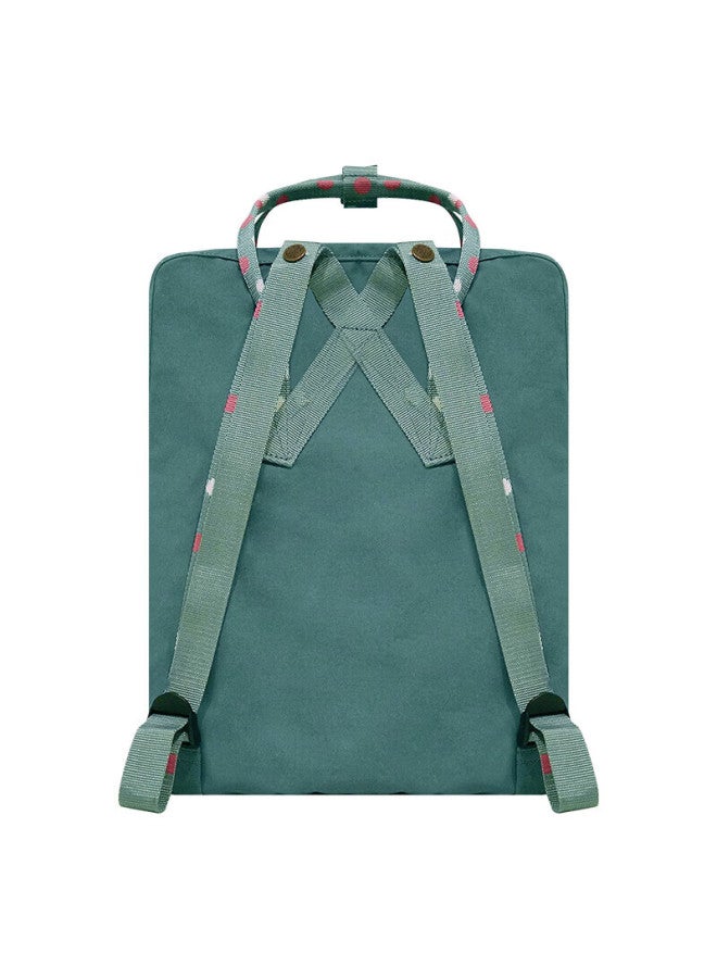 Fjallraven Backpack, Large Capacity, School Bag, 23510-664 Frost Green/colorful Pattern, Qixi - Image 2