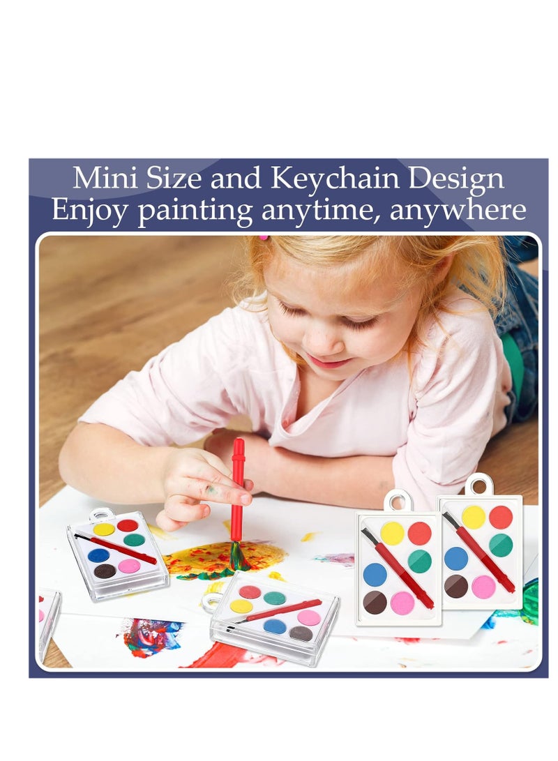 SYOSI 20Pcs Watercolor Paint Sets Watercolor Paint Party Favors Mini Watercolor Kids Paint Set Multicolor Paint Set Washable Watercolor Paint with Painting Brush for Kid Schools Party - Image 5