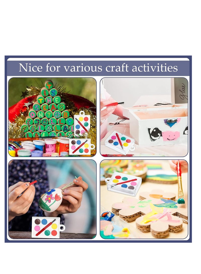 SYOSI 20Pcs Watercolor Paint Sets Watercolor Paint Party Favors Mini Watercolor Kids Paint Set Multicolor Paint Set Washable Watercolor Paint with Painting Brush for Kid Schools Party - Image 3