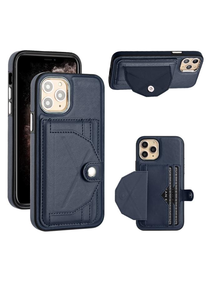 زبون جراب هاتف جلدي مقاوم للصدمات لهاتف iPhone 11 Pro مع حامل بطاقة - Image 1