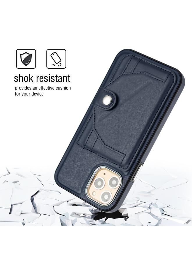زبون جراب هاتف جلدي مقاوم للصدمات لهاتف iPhone 11 Pro مع حامل بطاقة - Image 3