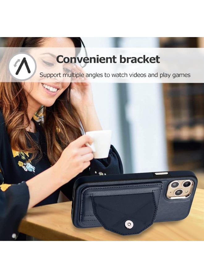 زبون جراب هاتف جلدي مقاوم للصدمات لهاتف iPhone 11 Pro مع حامل بطاقة - Image 5