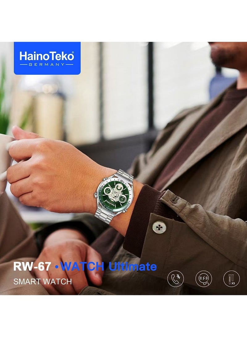 Haino Teko Haino Teko RW-67 Watch Ultimate Smart Watch With AMOLED Display GPS Map 3 Pair Straps and Charging Cable - Image 3
