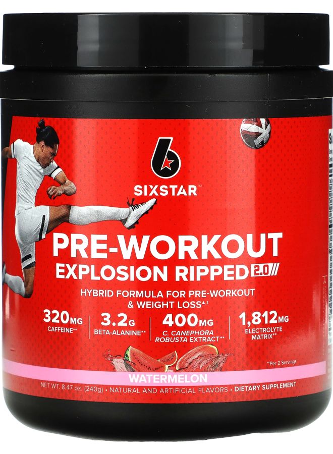 انفجار ما قبل التمرين ريبيد 2.0 بطعم البطيخ 8.47 أونصة (240 جرام)