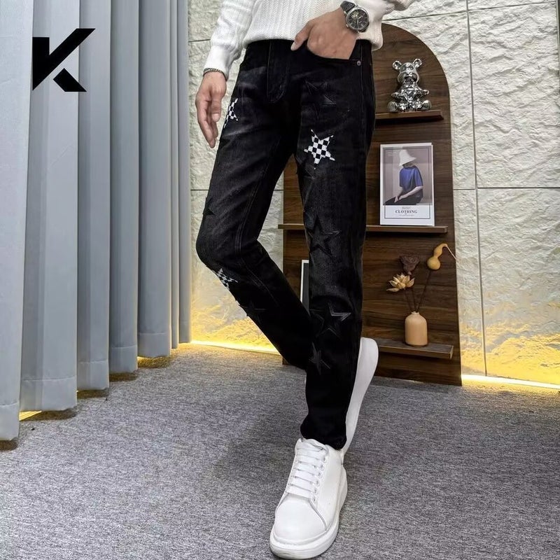 Unisex Classic Denim Jeans Loose Fit Daily Outdoor Wear - Image 3