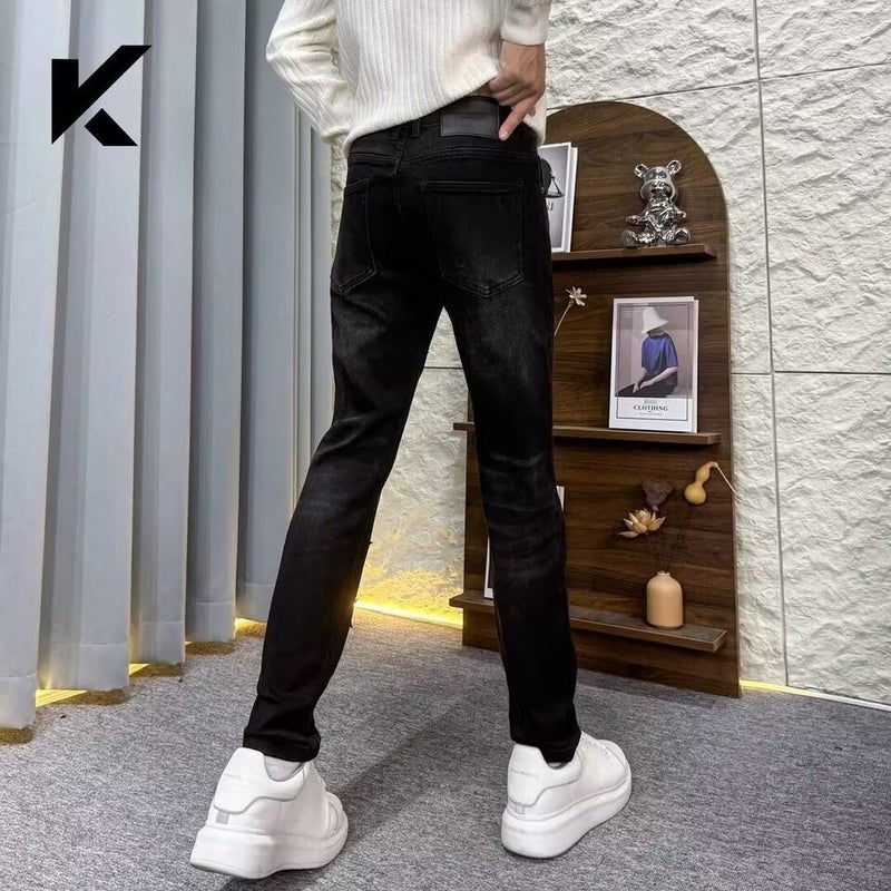 Unisex Classic Denim Jeans Loose Fit Daily Outdoor Wear - Image 5