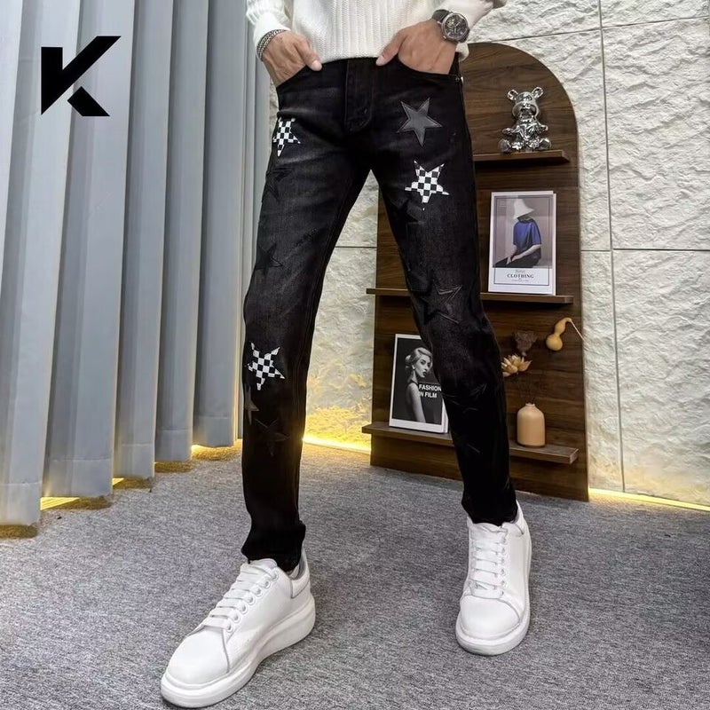 Unisex Classic Denim Jeans Loose Fit Daily Outdoor Wear - Image 2