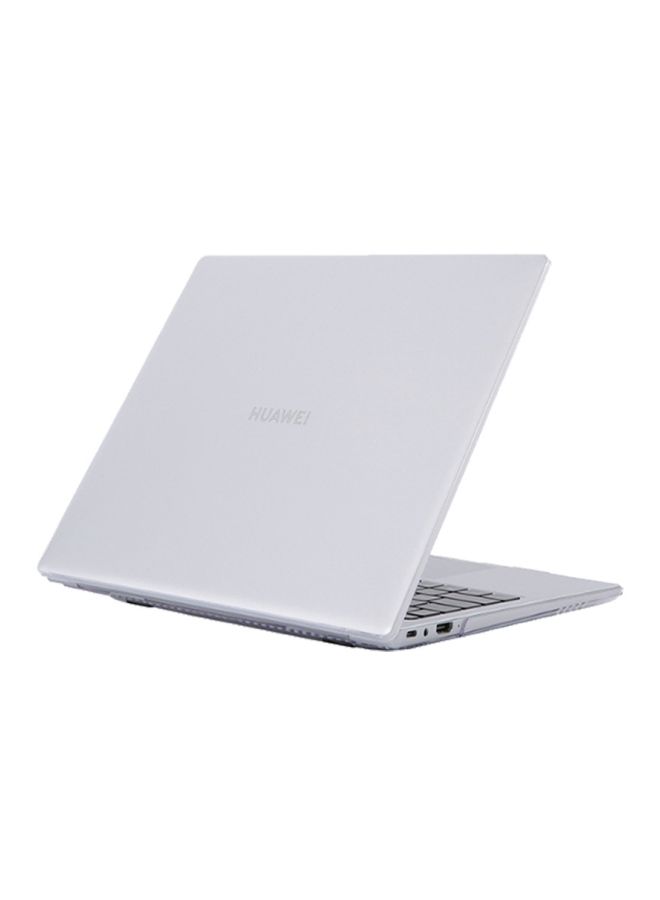 NIBEMINENT Clear Transparent Matte Laptop Shell Cover White  - Image 1