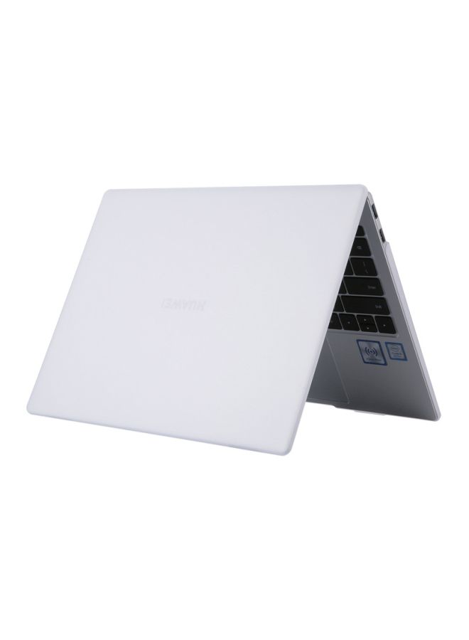 NIBEMINENT Clear Transparent Matte Laptop Shell Cover White  - Image 2