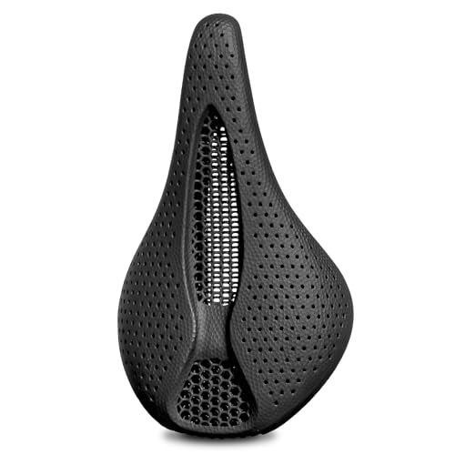 BUCKLOS 3D Printed Bike Saddle Bike Seat Mountain Road Comfortable Bicycle Cushion,Fit for MTB BMX XC Gravel Bikes Road Bikes - Image 1