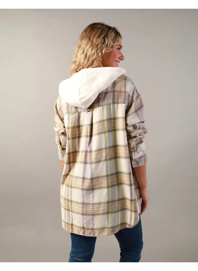 امريكان ايجل AE Buttown down Plaid Shirt