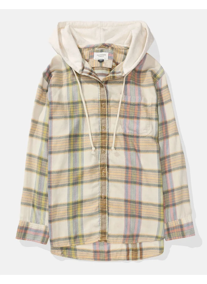 امريكان ايجل AE Buttown down Plaid Shirt