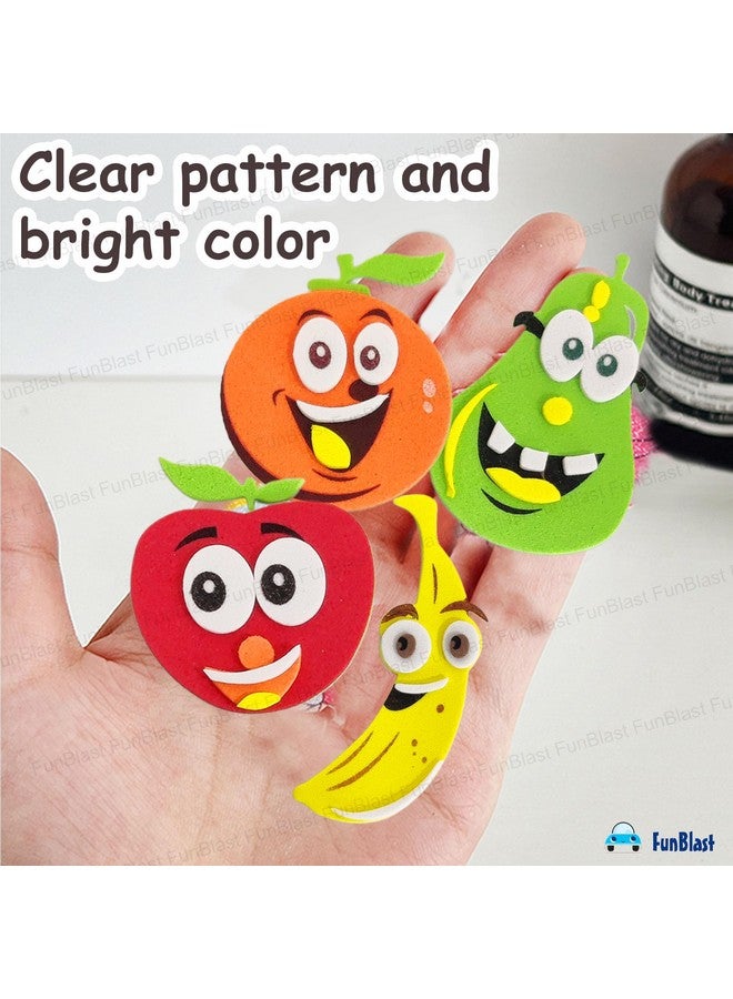 FunBlast Foam Stickers - 3D Self Adhesive Puffy Stickers for Kids, Fruits Theme Stickers for Art and Craft Work, Scrap Booking, Decoration, Project Work for Kids - Multicolor - Image 4