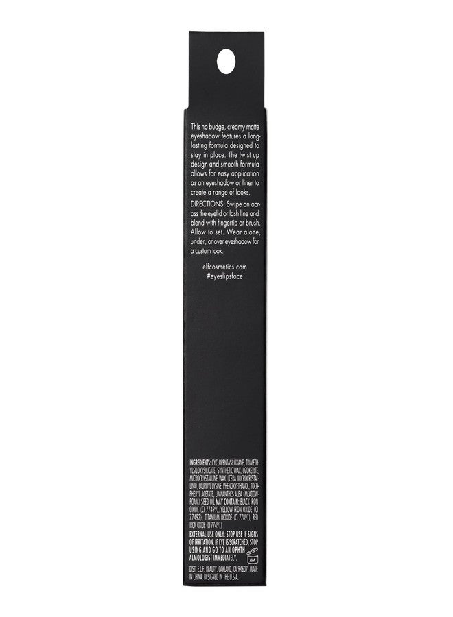 elf e.l.f. No Budge Matte Shadow Stick, One-Swipe Cream Eyeshadow Stick, Long-Wear & Crease Resistant, Matte Finish, Vegan & Cruelty-Free, Trift Shop - Image 4