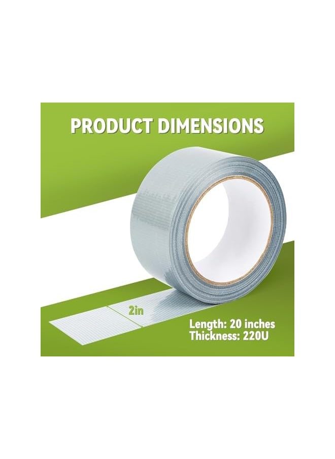 PROMASS promass Duct Tape Hi Stick Silver Matt 2 Inch X 15 Yards (Pack Of 4)  - Image 2