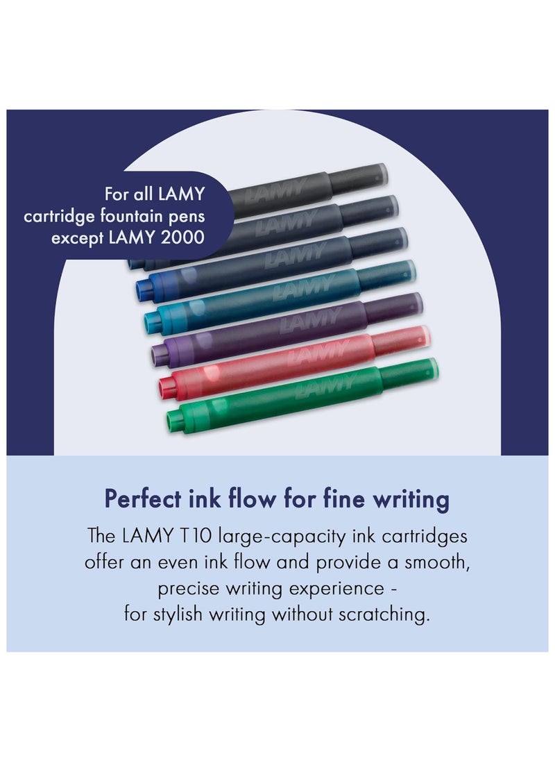 LAMY 5-Piece Fountain Ink Pen Cartridge Pacific  - Image 2