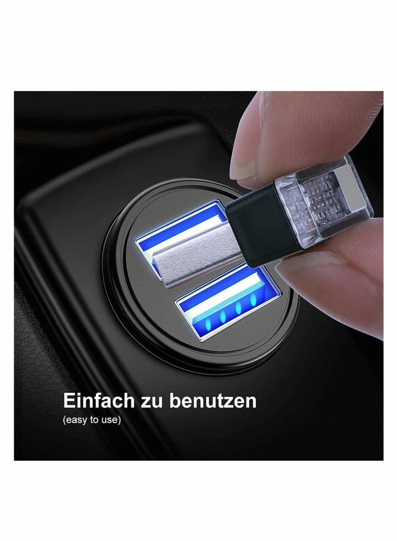 Car Atmosphere LED Light USB Mini Interior Ambient Lighting Kit Universal Computer Wireless Decorative Lights (7 Colors) - Image 2