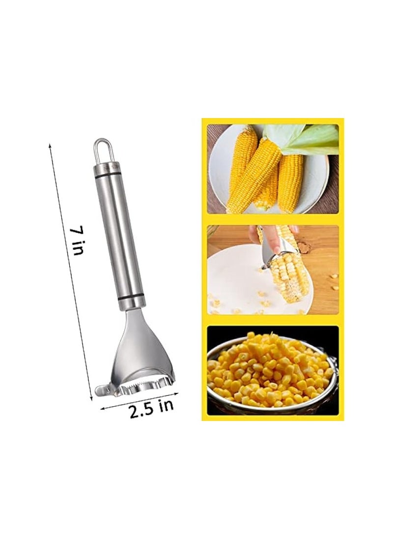 erorex - Corn Stripper,Corn Cob Peeler Corn Remover Corn Kerneler with Stainless Steel Blades and Hand Protector - Image 1