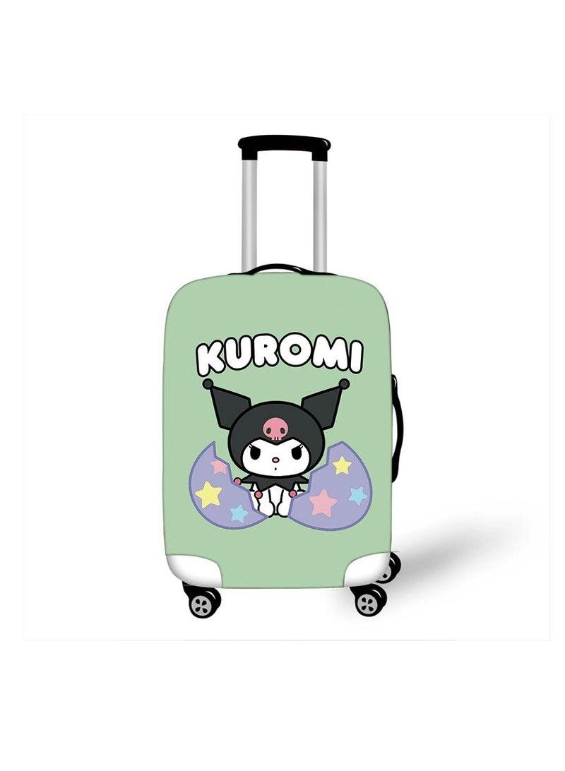 Y&D Kuromi Luggage Cover, Water-Washable Suitcase Cover, Spandex Elastic Luggage Protective Covers Travel Accessories Suitable for 18-32 Inch Trolley Case for Business Trip School Daily Using - Image 1