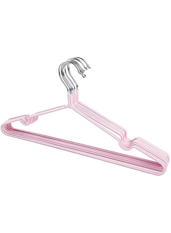 Set of 10 40cm Silicone Coated Stainless Steel Non-Slip Slim Clothes Hangers with Serrated Grooves for Shirts, Dresses, Coats, Pants, Wardrobe Space Saving - Image 1
