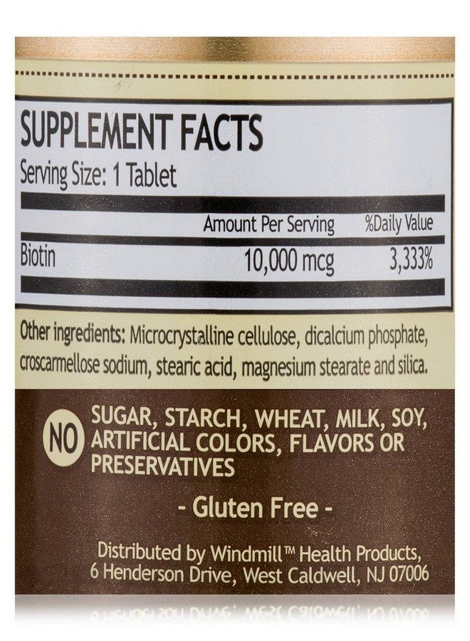 WINDMILL Biotin 10000 Mcg 100 Tablets - Image 5