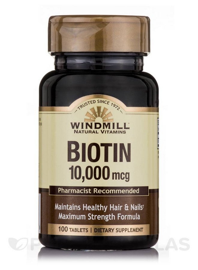 WINDMILL Biotin 10000 Mcg 100 Tablets - Image 2