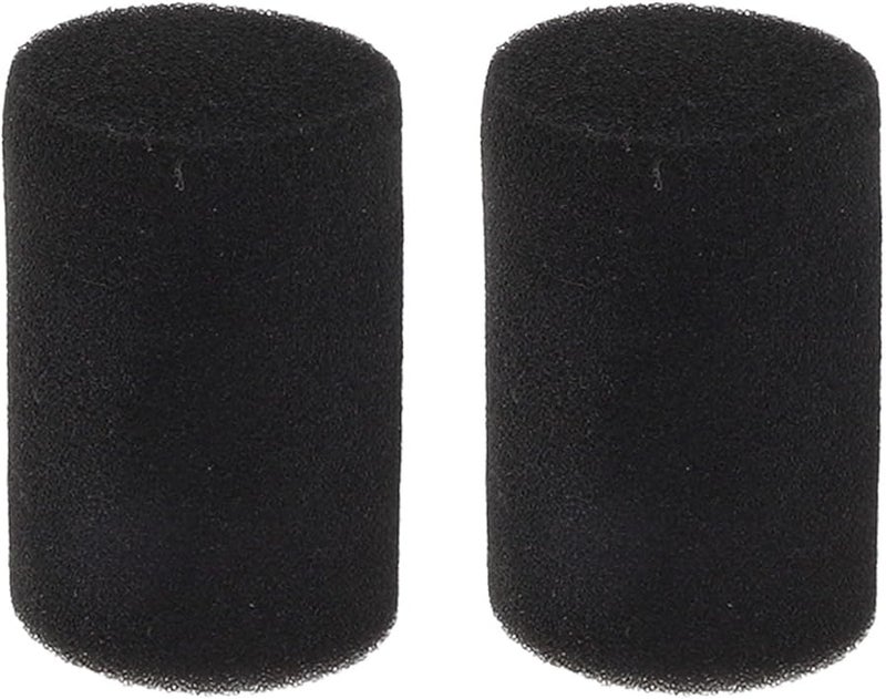 2 Pack Black Open Cell Foam Speaker Port Bungs 44mm Diameter 65mm Height - Image 1