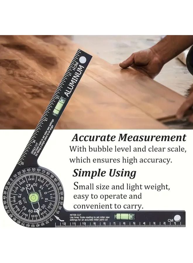 Heavy Duty 360 Degree Swivel Miter Saw Protractor With Laser Angle Measurement - Image 4