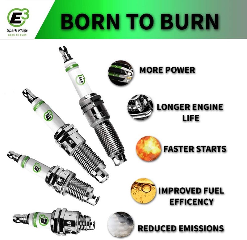 E3 Spark Plugs .34 Powersports Spark Plug, Pack of 2 - Image 3
