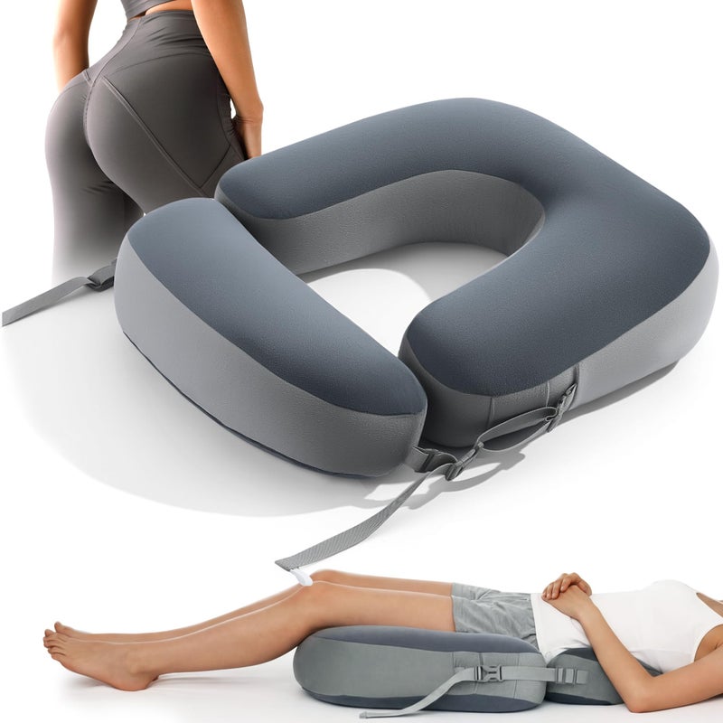 HOMBYS Adjustable BBL Pillow After Surgery with Lumbar Support, Brazilian Butt Lift Pillow Pad, Multi-Purpose Post Recovery Seat Cushion for Sitting, Sleeping, Driving, Washable Cover for Women - Image 1